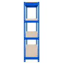 1x CRW Heavy Duty Garage Shelving - 1800mm High - 500kg - Blue