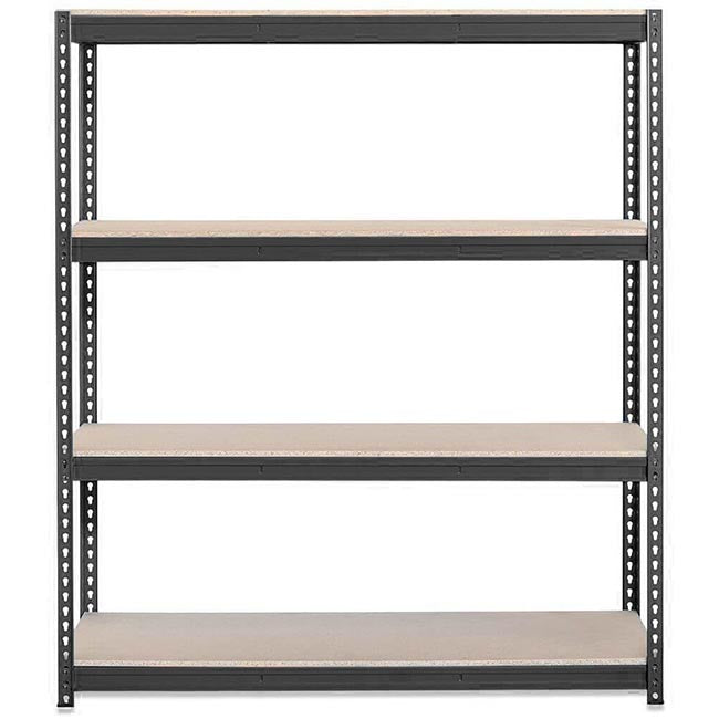 1x CRW Heavy Duty Shelving - 1800mm High - Grey with 12x 62L Wham DIY Plastic Storage Boxes