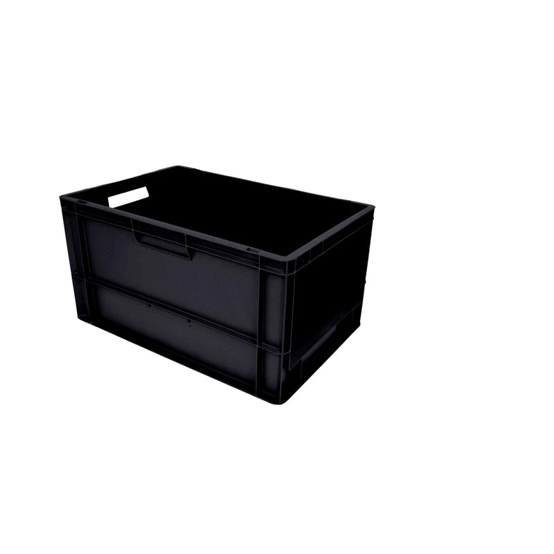 Open Front Euro Containers - Black - All Sizes