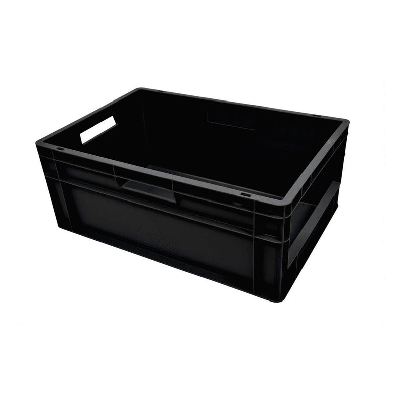 Open Front Euro Containers - Black - All Sizes