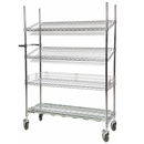 Eclipse Wire Picking Cart With Two Top Sloping Shelves - 4 Levels