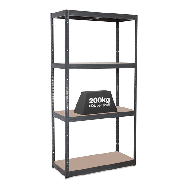 1x VRS Garage Shelving - 1600mm High - 200kg - Grey