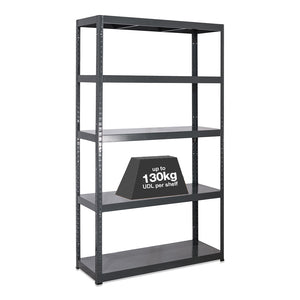1x MT Metal Shelving - 1800mm High - 90/130kg - Grey