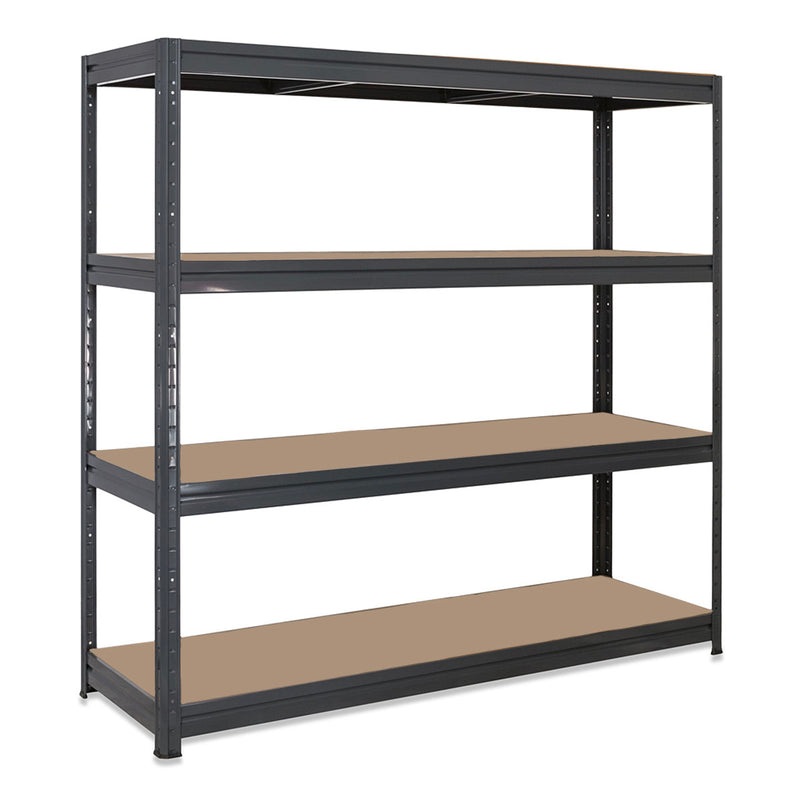 2x HRX Industrial Shelving - 1770mm High & 1x HRX Workbench - 1600mm Wide - Grey