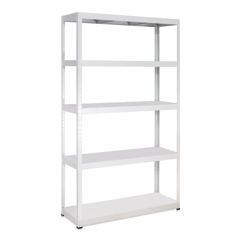 4x MT Metal Garage Shelving - 1800mm High - 90/130kg - White