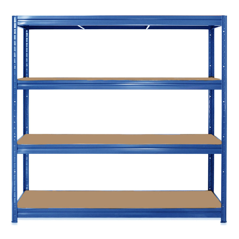 2x HRX Industrial Shelving - 1770mm High & 1x HRX Workbench - 1600mm Wide - Blue