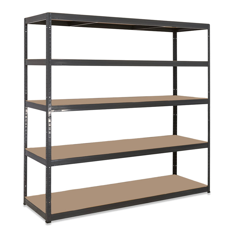 2x VRS Garage Shelving - 1800mm High - 200/280kg - Grey