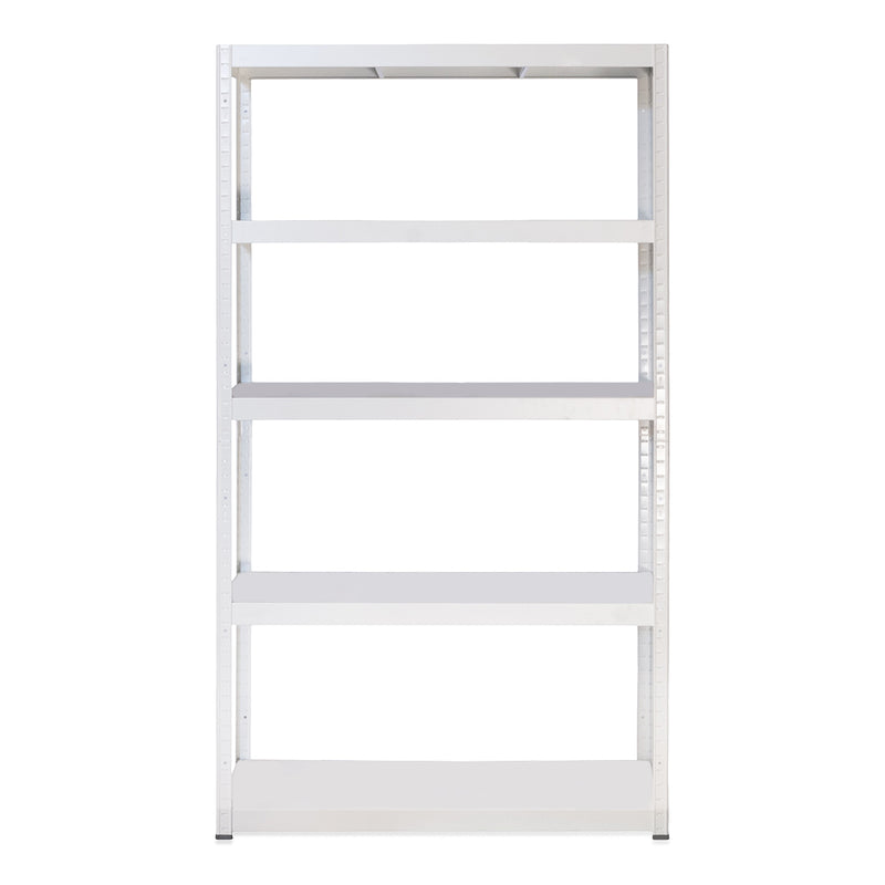 4x MT Metal Garage Shelving - 1800mm High - 90/130kg - White