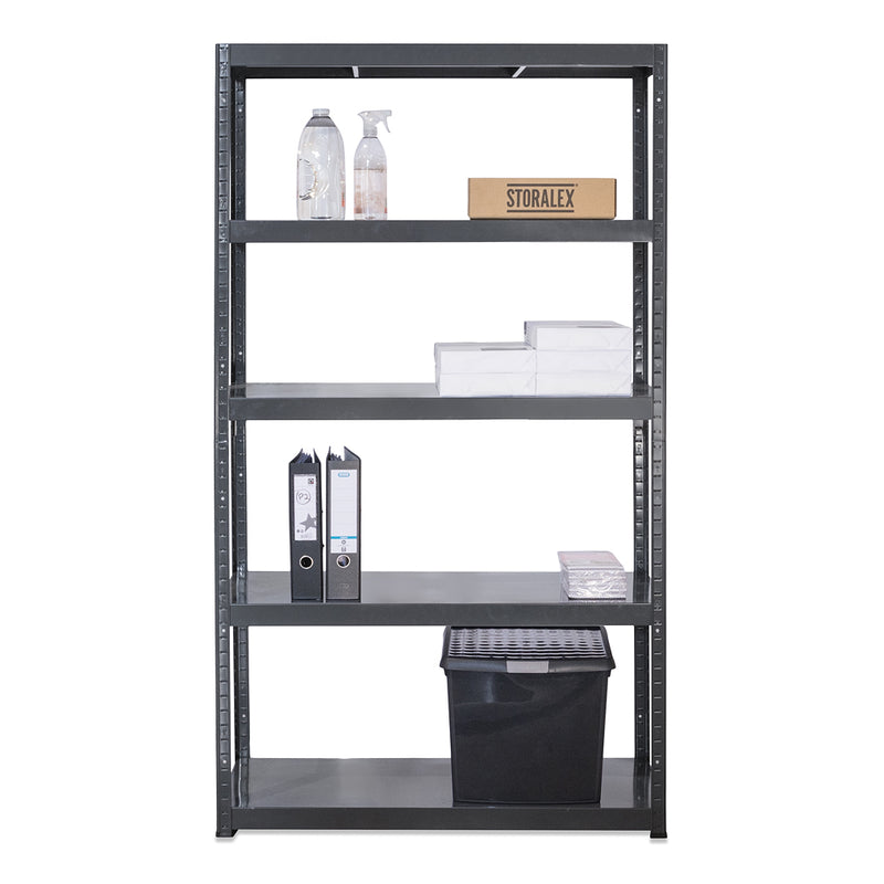 3x MT Metal Garage Shelving - 1800mm High - 90/130kg - Grey