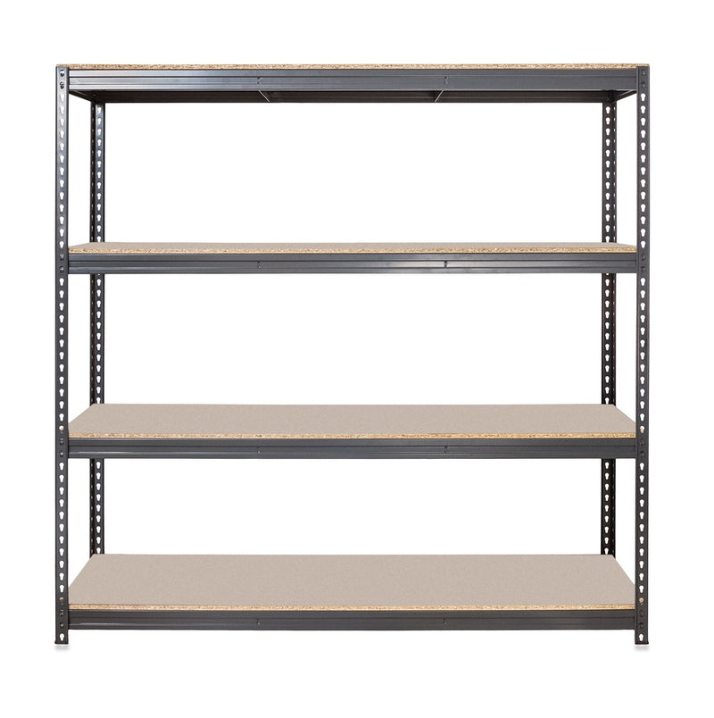 2x CRW Industrial Shelving - 1800mm High & 1x CRW Workbench - 1200mm Wide - Grey