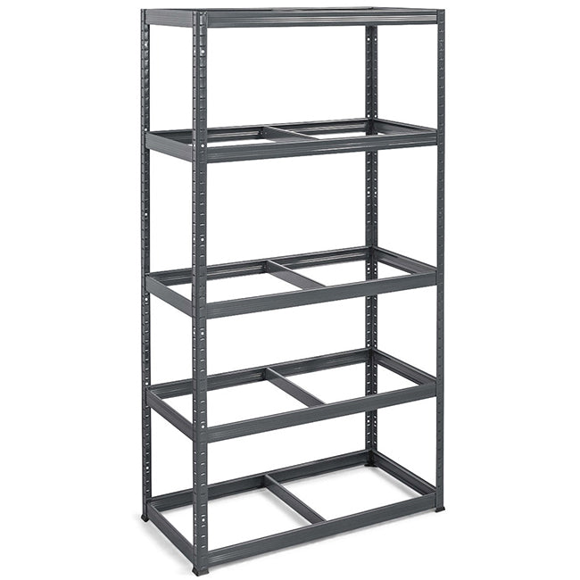 4x VRS Shelving Units - 2130mm High - Grey with 8x 33.5L Really Useful Boxes