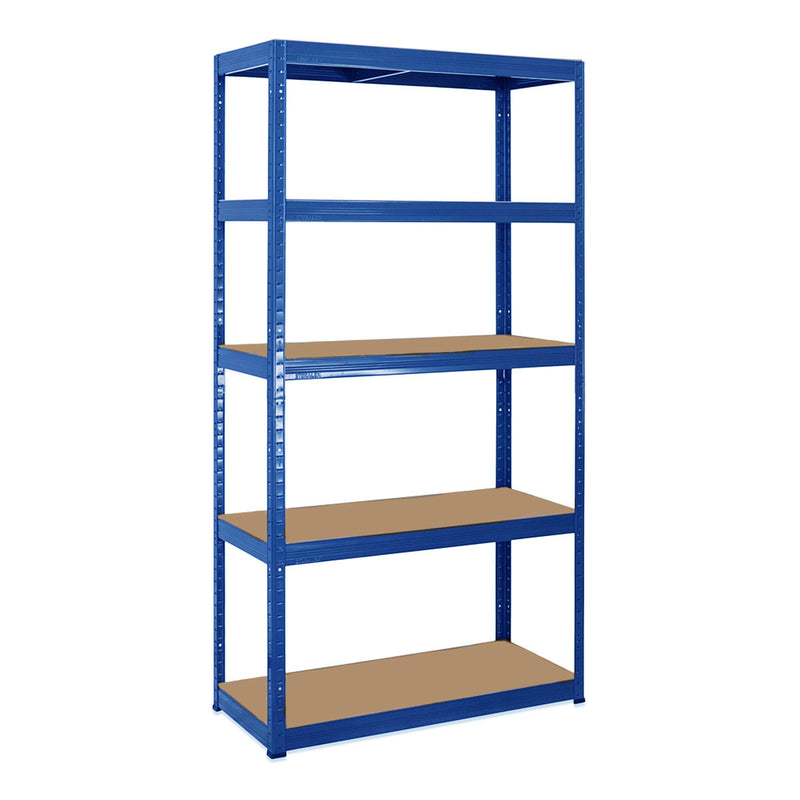 1x VRS Shelving Unit - 1800mm High - Blue with 12x 33.5L Really Useful Boxes