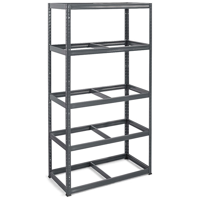 2x VRS Shelving Units - 1800mm High - Grey with 12x 33.5L Really Useful Boxes