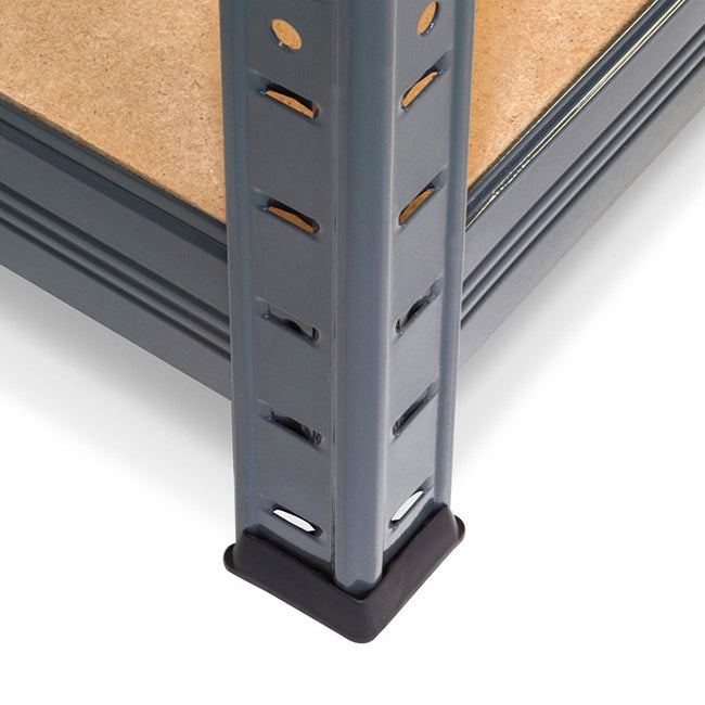 4x Storalex VRS Shelving Units 1800mm High Grey with 12x 24L Strata ...