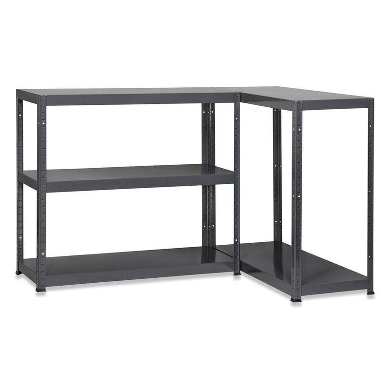 3x MT Metal Garage Shelving - 1800mm High - 90/130kg - Grey