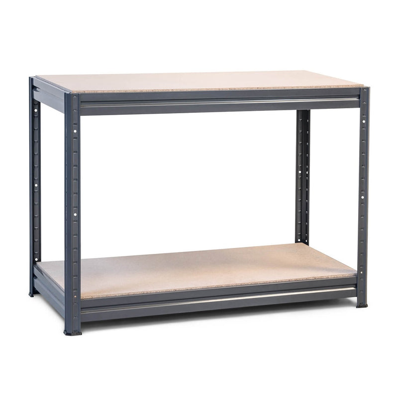 2x HRX Heavy Duty Workbenches - 870mm High - 600kg - Grey