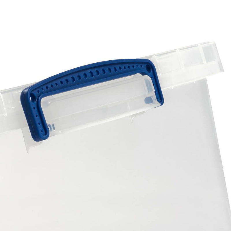 1x VRS Shelving Unit - 1800mm High - Blue with 8x 33.5L Really Useful Boxes
