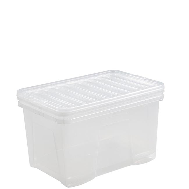 Wham Plastic Storage Boxes - Clear - All Sizes