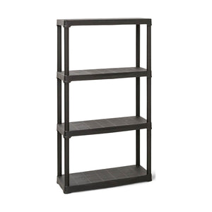 1x PTR Plastic Shed Shelving - 1330mm High - 20kg - Charcoal