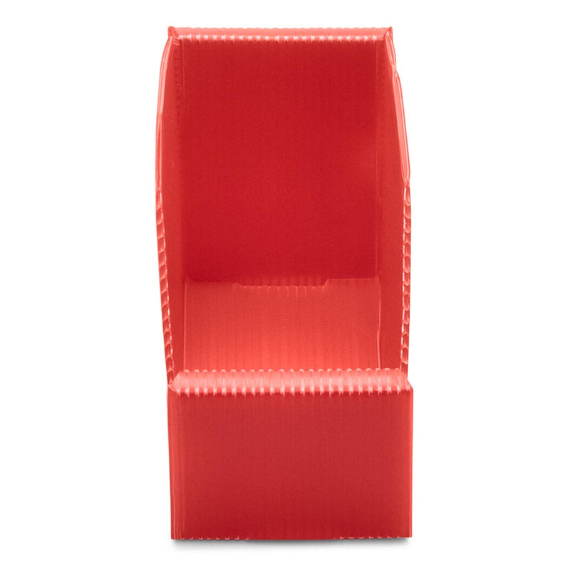 K-Bins Flat Pack Corrugated Plastic Parts Bins - Red