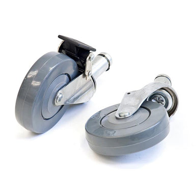Eclipse Chrome Mobile Shelving Mobile Swivel Castors