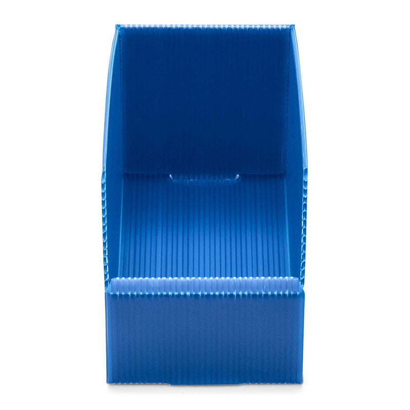 K-Bins Flat Pack Corrugated Plastic Parts Bins - Blue