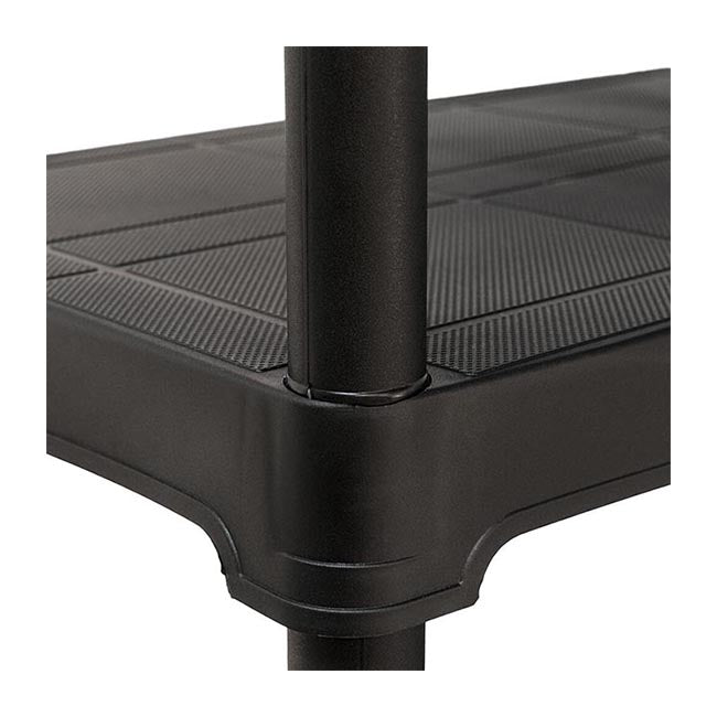 4x PTR Plastic Shelving - 1760mm High - 20kg - Charcoal