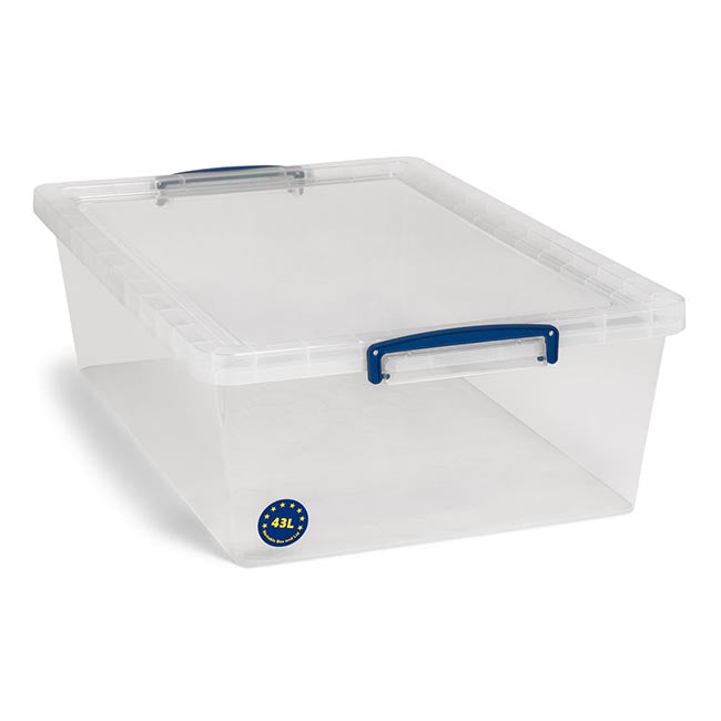 Nestable Really Useful Boxes - Clear - All Sizes