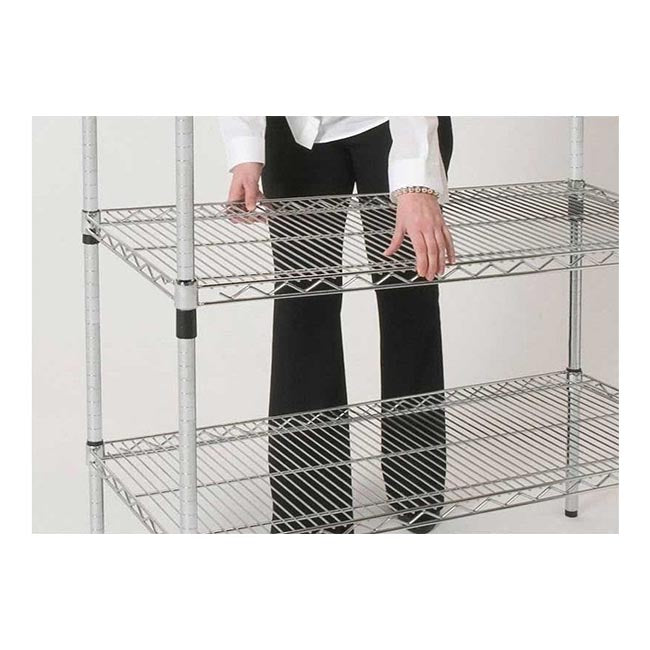 1x Eclipse Chrome Wire Shelving - 1820mm High - 300kg