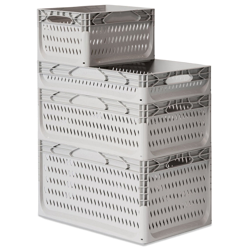 Vented Euro Containers - Light Grey - All Sizes