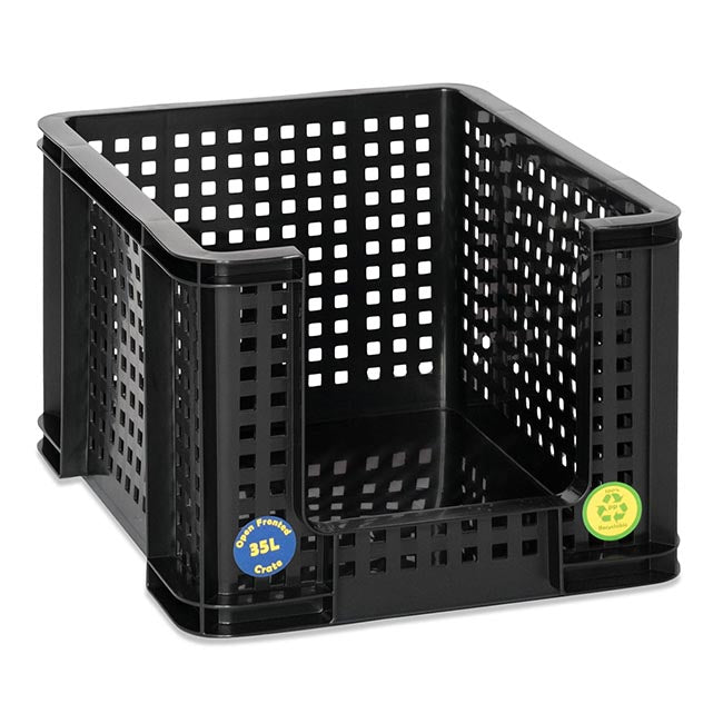 Really Useful Open Front Crates - Black - 3 Sizes