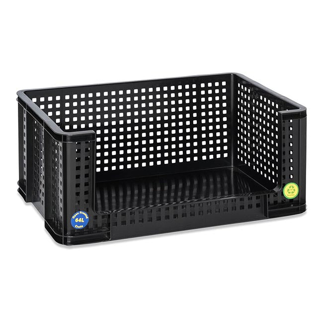Really Useful Open Front Crates - Black - 3 Sizes