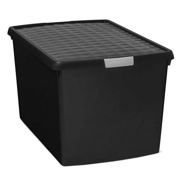 Wham DIY Plastic Storage Boxes - Black - 3 Sizes - Tufferman