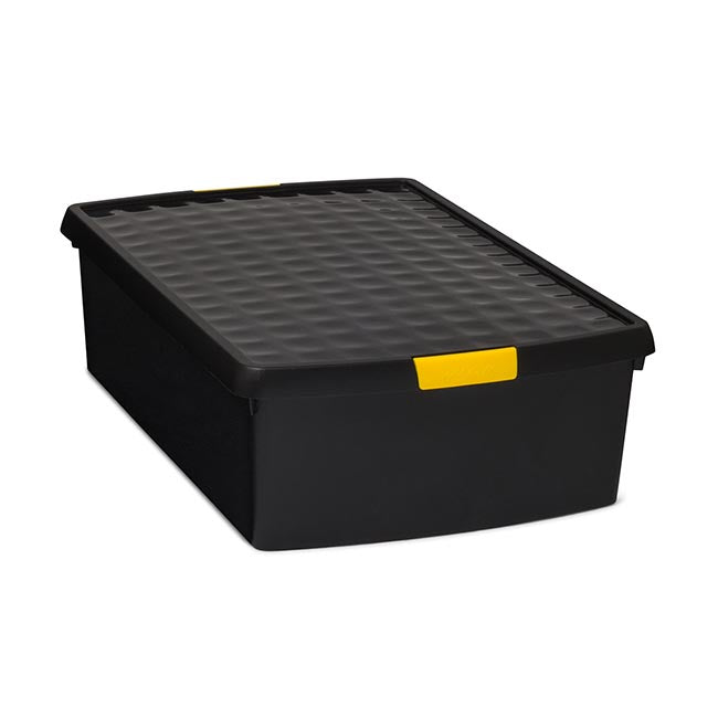 Wham DIY Plastic Storage Boxes - Black - 3 Sizes