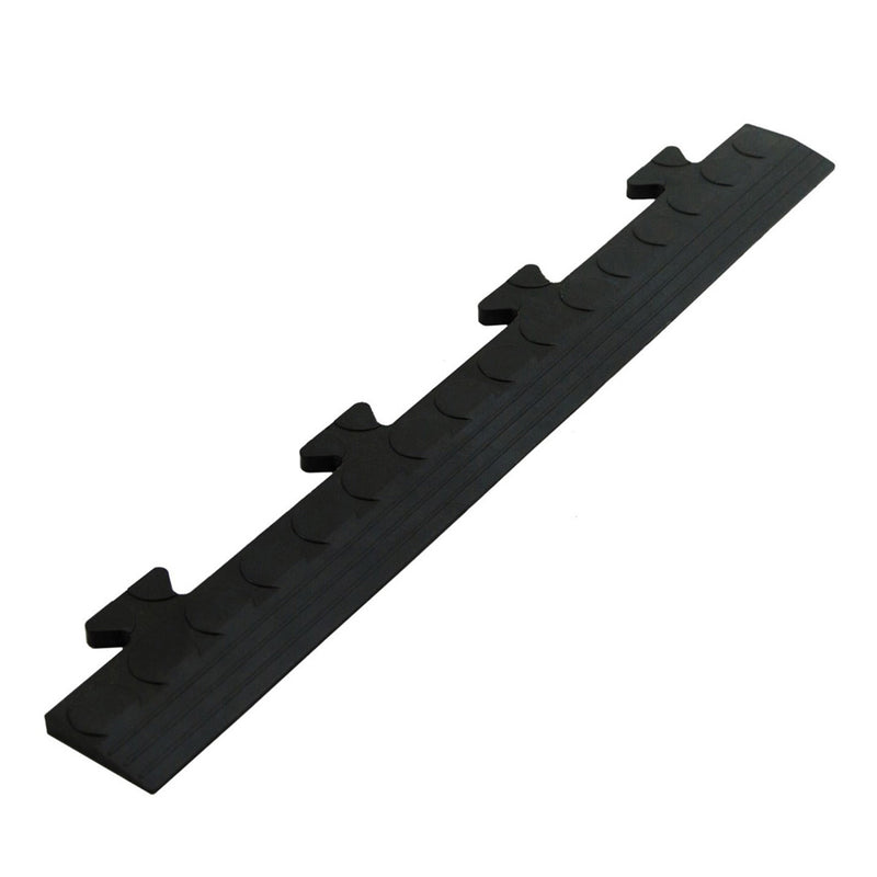 Garage Interlocking Ramped Male Edges - All Patterns - Black/Yellow