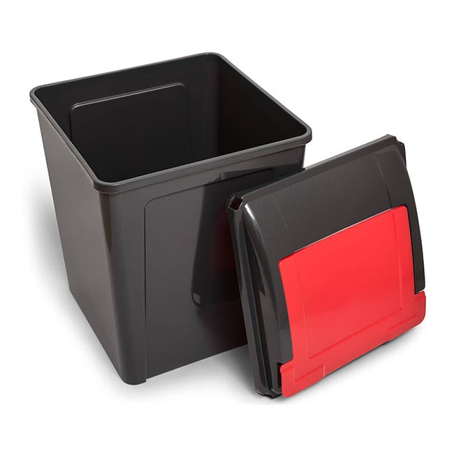 4x 50L Recycling Bin with Flip Lid - All Colours