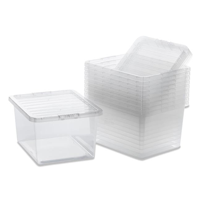 Wham Plastic Storage Boxes - Clear - All Sizes