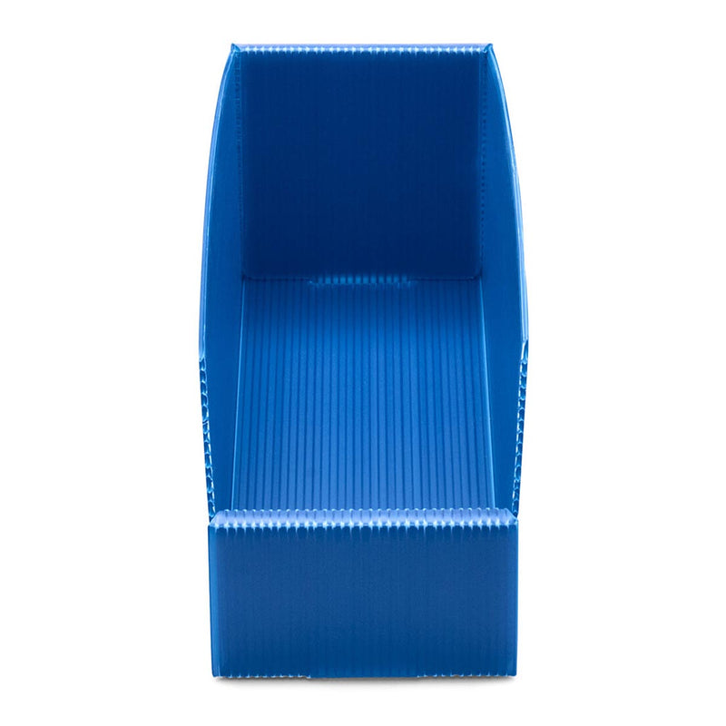 K-Bins Flat Pack Corrugated Plastic Parts Bins - Blue