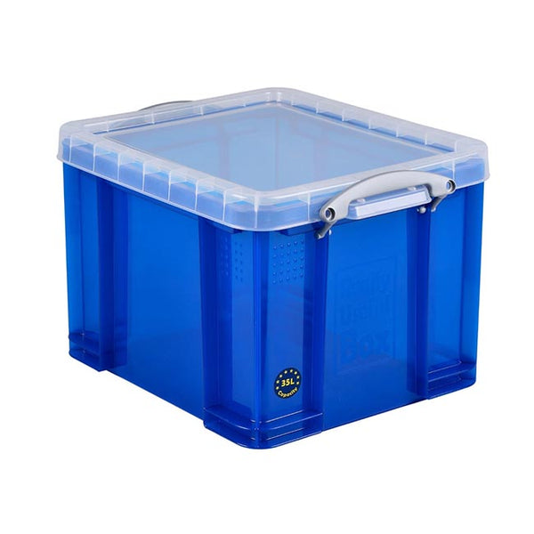 35L Really Useful Boxes - Transparent Blue