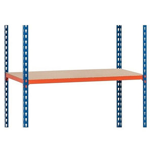 1x Additional Shelf - SX340 - Chipboard - Blue & Orange