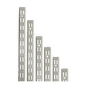 Twin Slot Wall Mounted Shelving Uprights - Custom Build - Silver