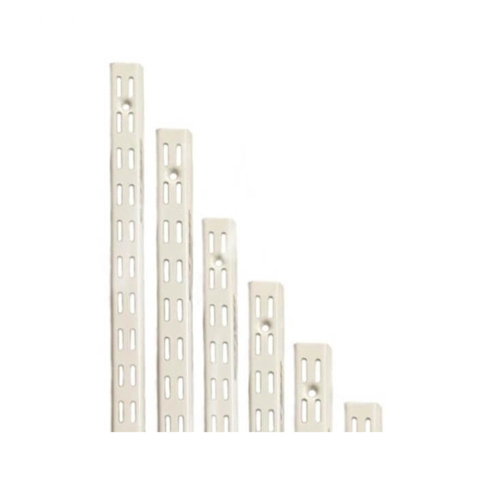 Tufferman Twin Slot Shelving Uprights - Custom Build - White - Tufferman