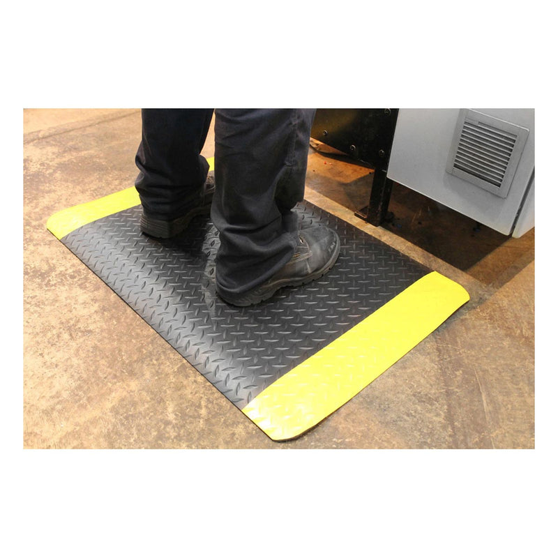 Deckplate Anti-Fatigue Mat - Black & Yellow