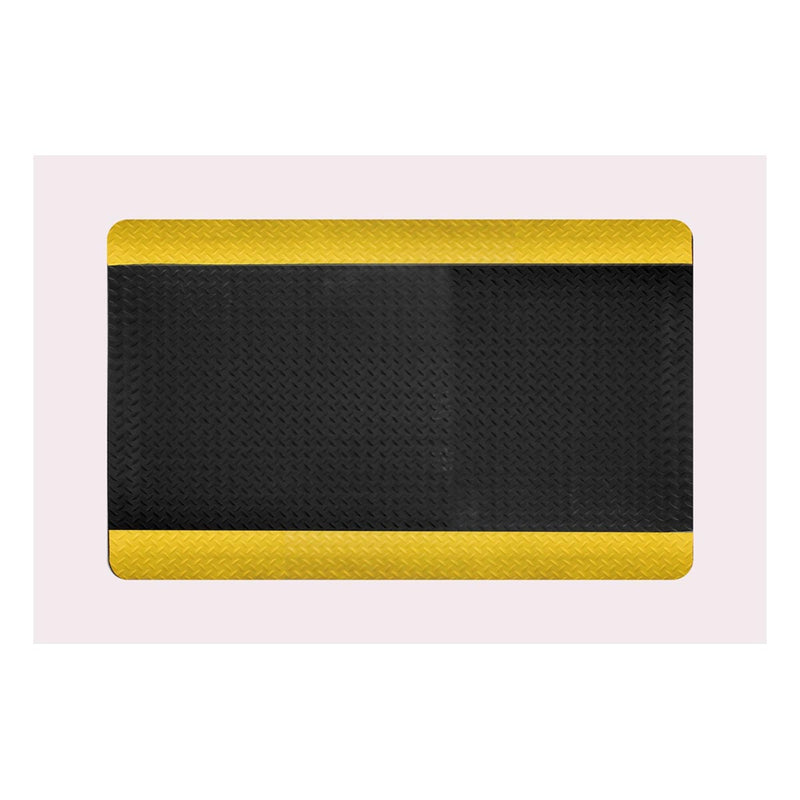 Deckplate Anti-Fatigue Mat - Black & Yellow
