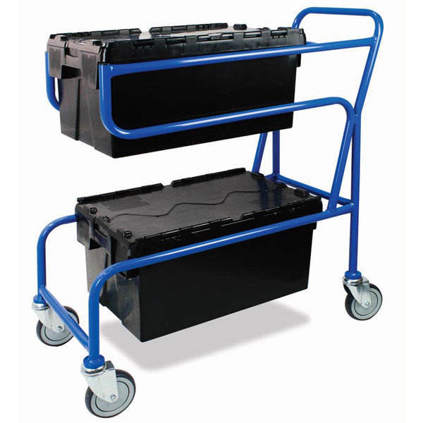 Double Container Trolley with Tote Boxes