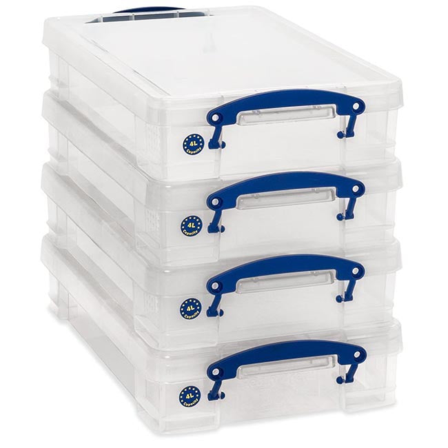 Tufferman Really Useful Boxes - Clear - All Sizes - Tufferman