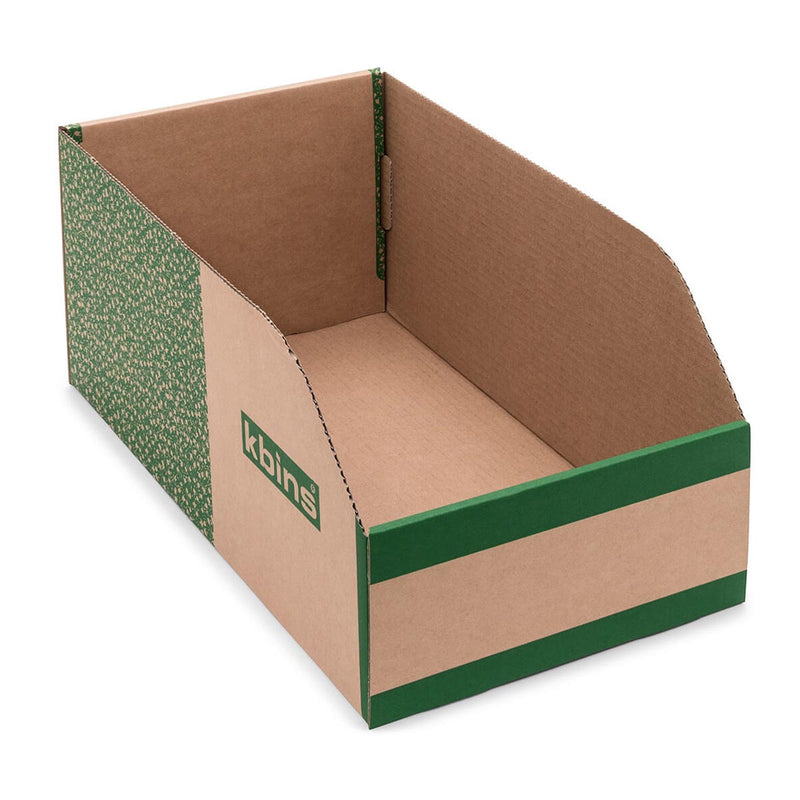 K-Bins Flat Pack Cardboard Parts Bins - 200mm High