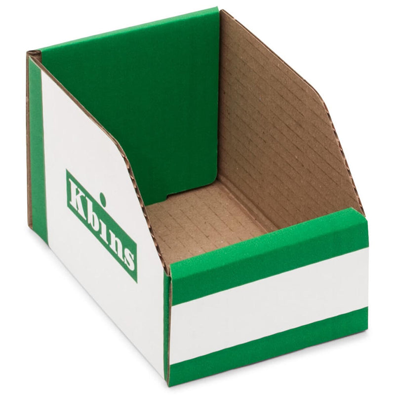 K-Bins Flat Pack Cardboard Parts Bins - 100mm High