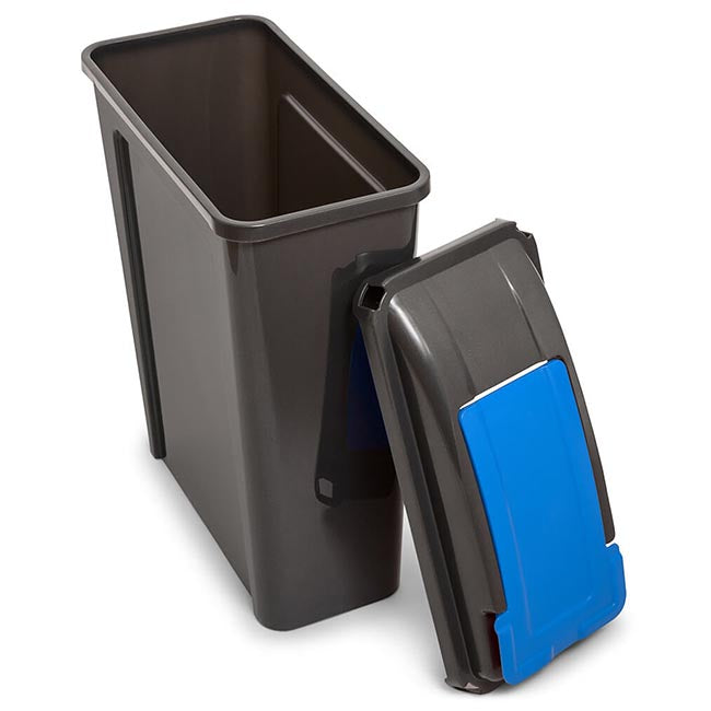 4x 25L Slimline Recycling Bin with Flip Lid - All Colours