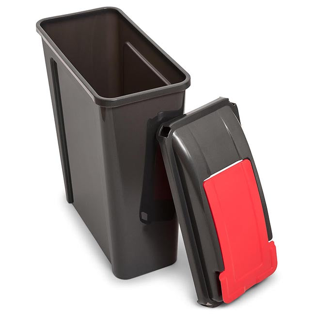 1x 25L Slimline Recycling Bin with Flip Lid - All Colours